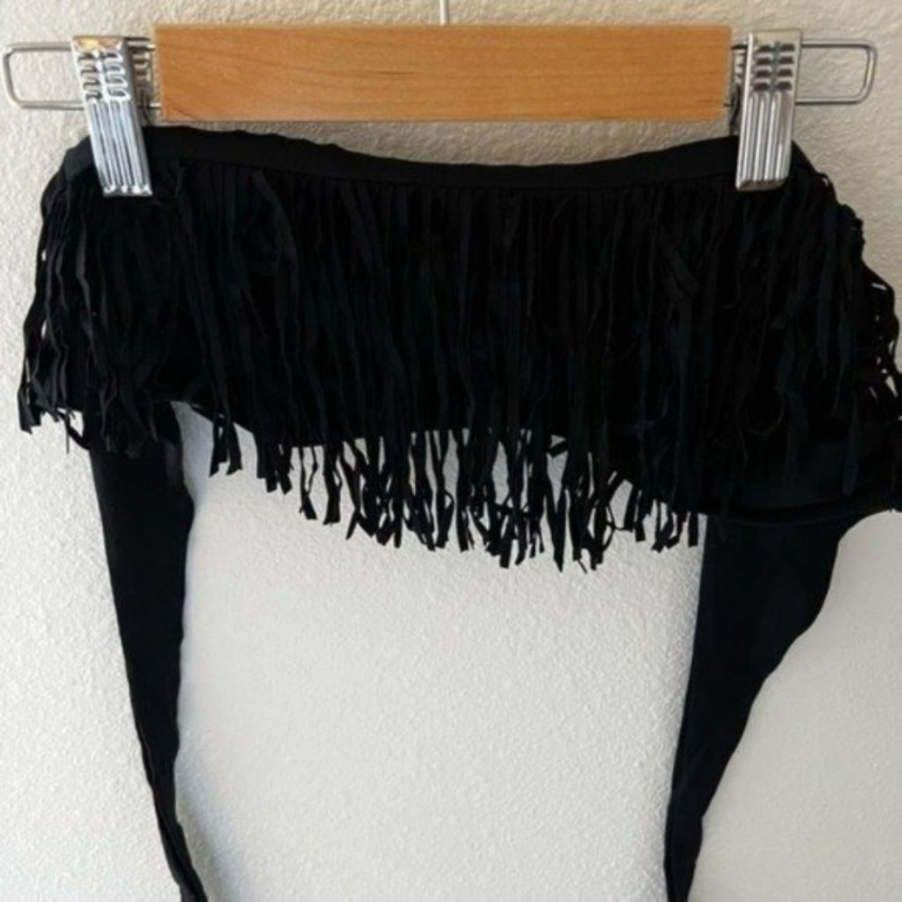 L Space Black Strapless Bikini Top - Black Bikini - Black Swimsuit Women -Bikini - Picture 2 of 4